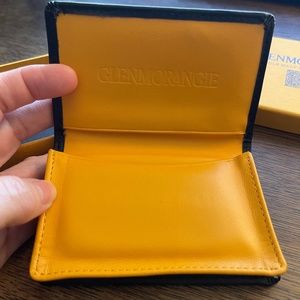 Luxury leather business card holder